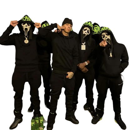 Conjunto Moletom Syna World Preto/Verde
