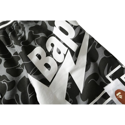 Bermuda Bape Bapesta Camuflada Cinza