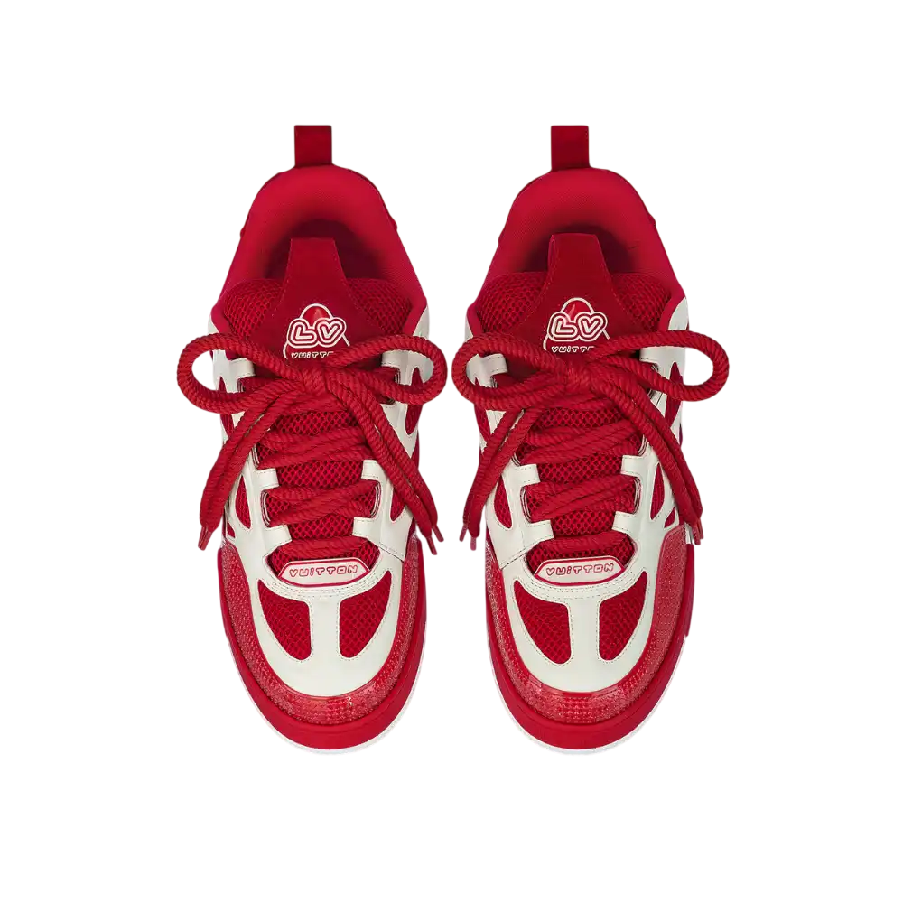 Tênis Louis Vuitton LV Skate Vermelho