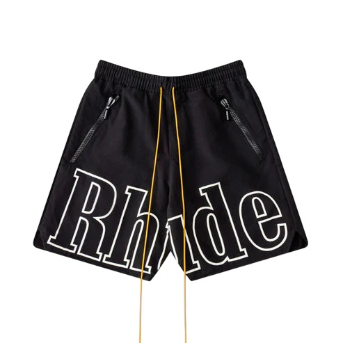 Bermuda Rhude Court Logo Preta