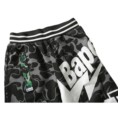 Bermuda Bape Bapesta Camuflada Cinza