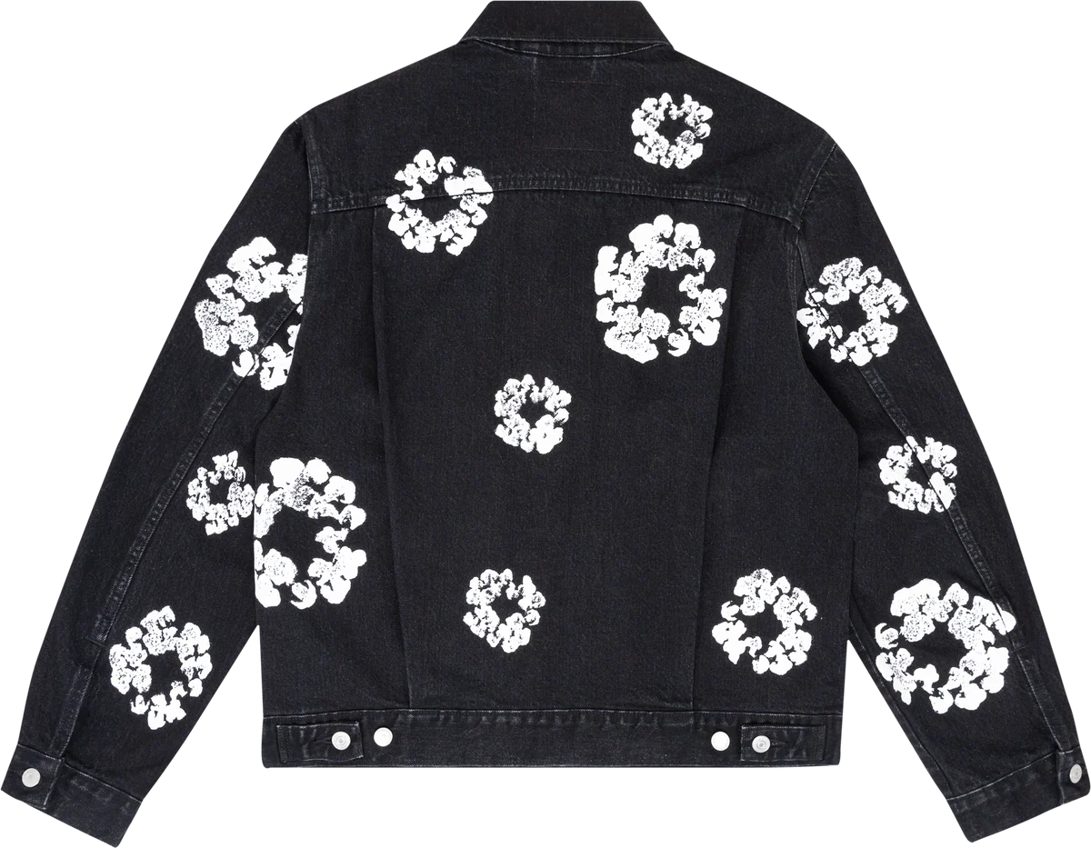 Jaqueta Jeans Light Wash Denim Tears x Levi's Preta