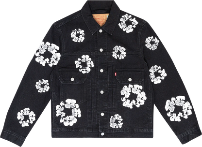 Jaqueta Jeans Light Wash Denim Tears x Levi's Preta