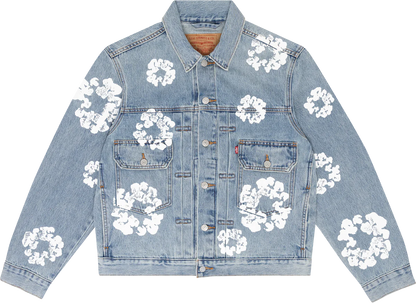 Jaqueta Jeans Light Wash Denim Tears x Levi's Azul