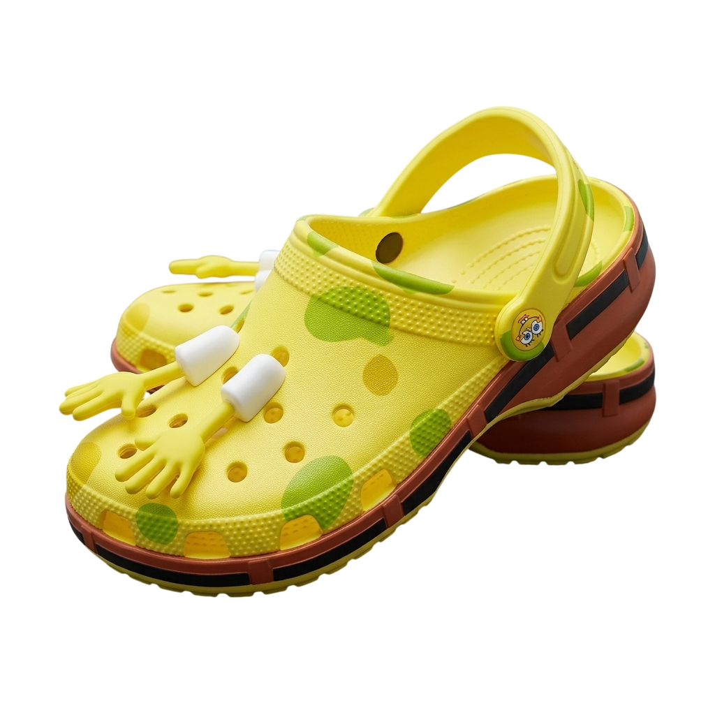 Sandália Crocs x Bob Esponja Classic Clog