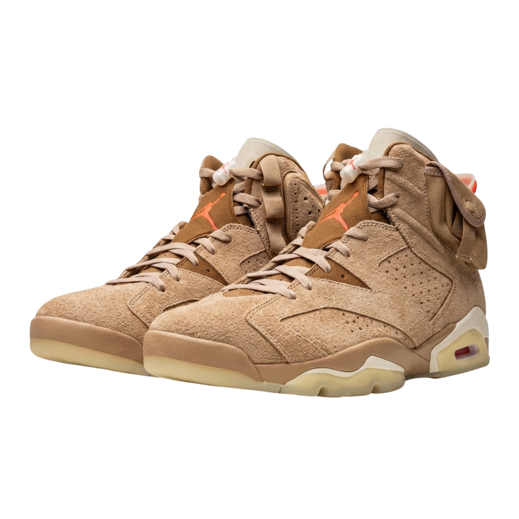 Tênis Nike x Travis Scott Air Jordan 6 'British Khaki'