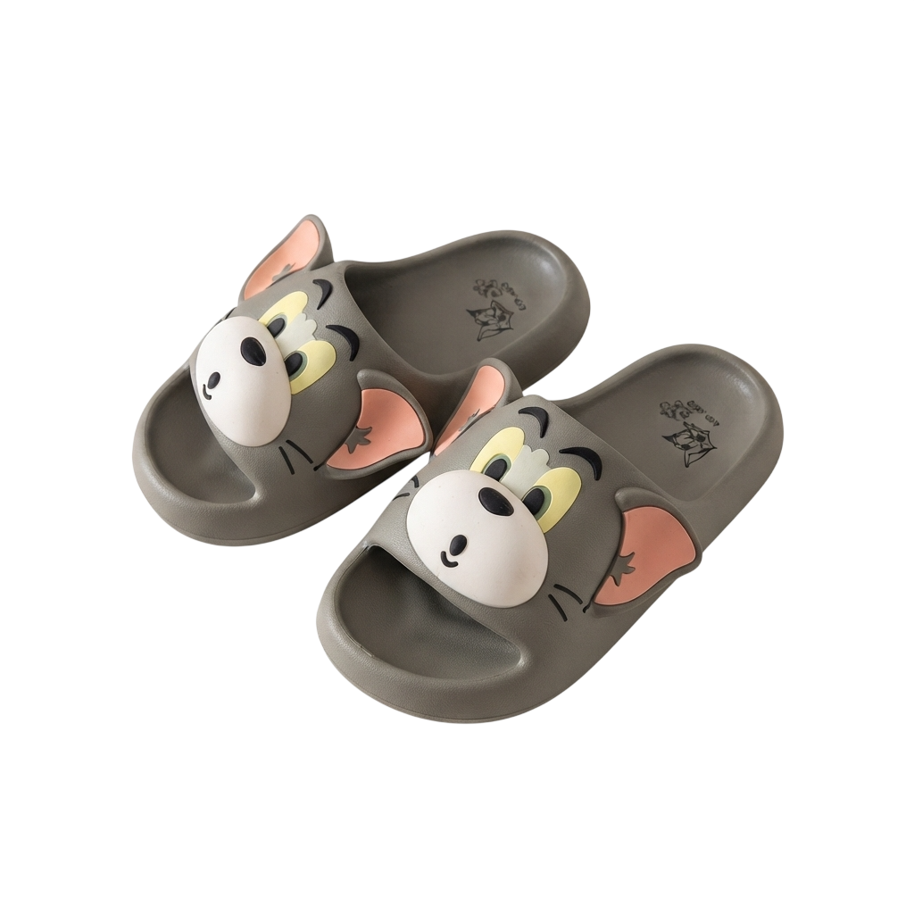 Chinelo Slide Tom & Jerry Tridimensional