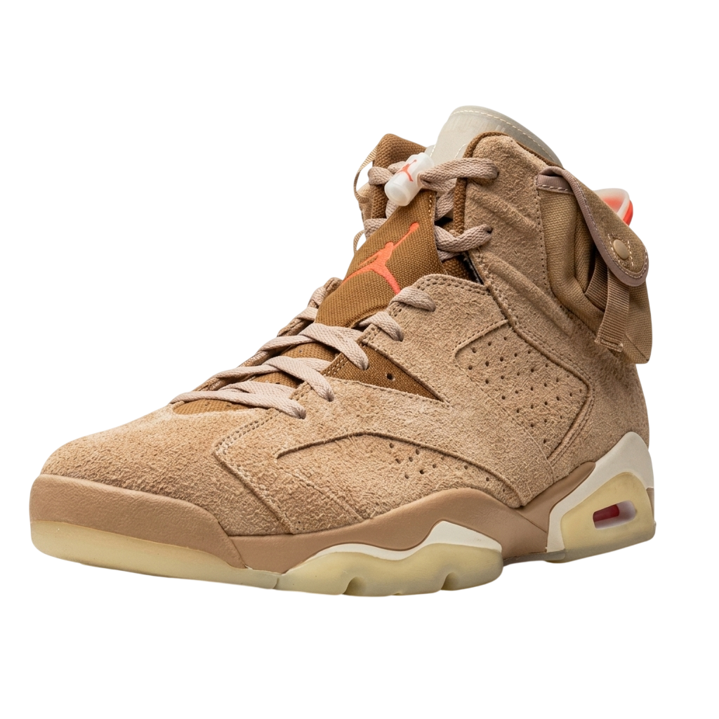 Tênis Nike x Travis Scott Air Jordan 6 'British Khaki'
