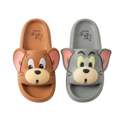 Chinelo Slide Tom & Jerry Tridimensional