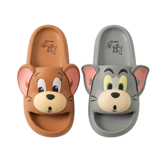 Chinelo Slide Tom & Jerry Tridimensional