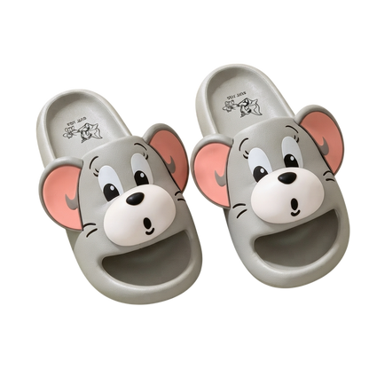 Chinelo Slide Tom & Jerry Tridimensional
