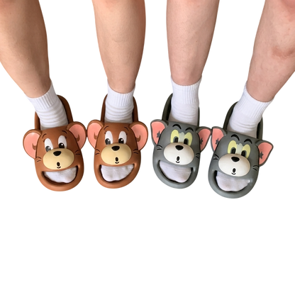 Chinelo Slide Tom & Jerry Tridimensional