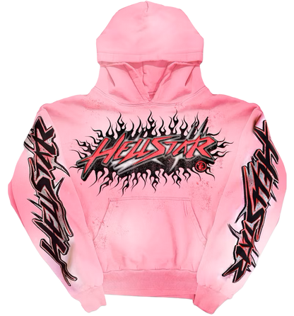Moletom Hellstar Brainwashed Hoodie Without Brain Pink