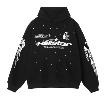 Moletom Hellstar Brainwashed Hoodie Without Brain Black