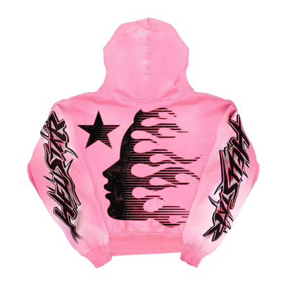 Moletom Hellstar Brainwashed Hoodie Without Brain Pink