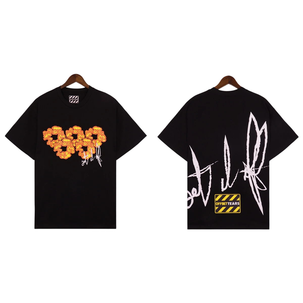 Camiseta Cotton Denim Tears x Offset It Off Preta