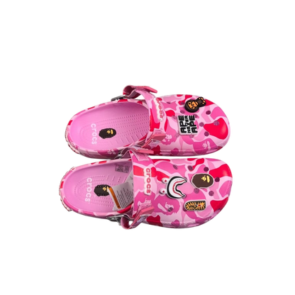 Crocs x Bape Classic Clog Camo Pink
