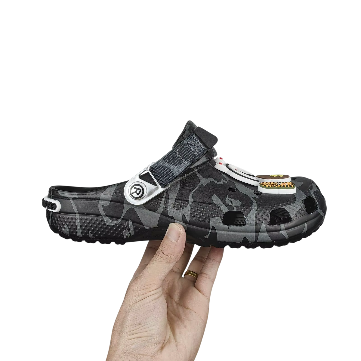 Crocs x Bape Classic Clog Camo Black
