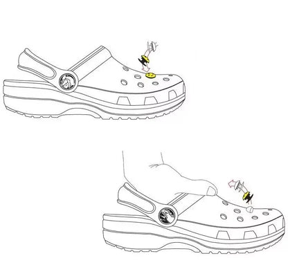 Faróis Led Crocs x Relâmpago McQueen Dinoco