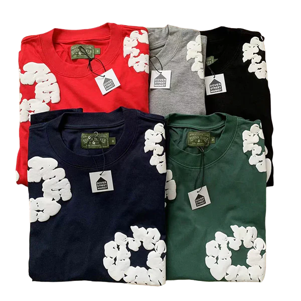 Camiseta Cotton Denim Tears Vermelha