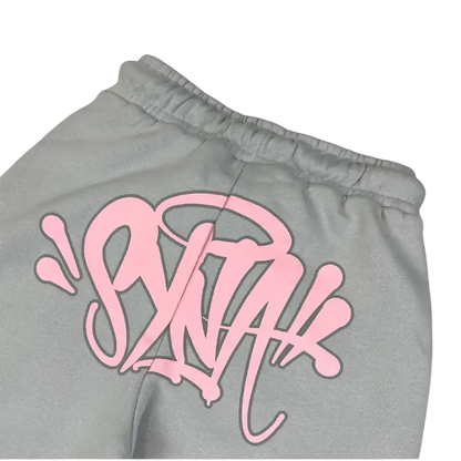 Conjunto Moletom Syna World Cinza/Rosa