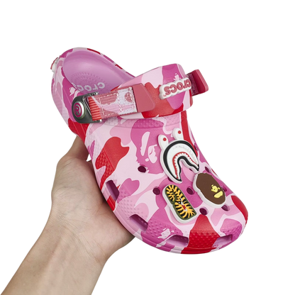 Crocs x Bape Classic Clog Camo Pink
