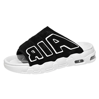 Chinelo Nike Air More UpTempo Slide Branco/Preto
