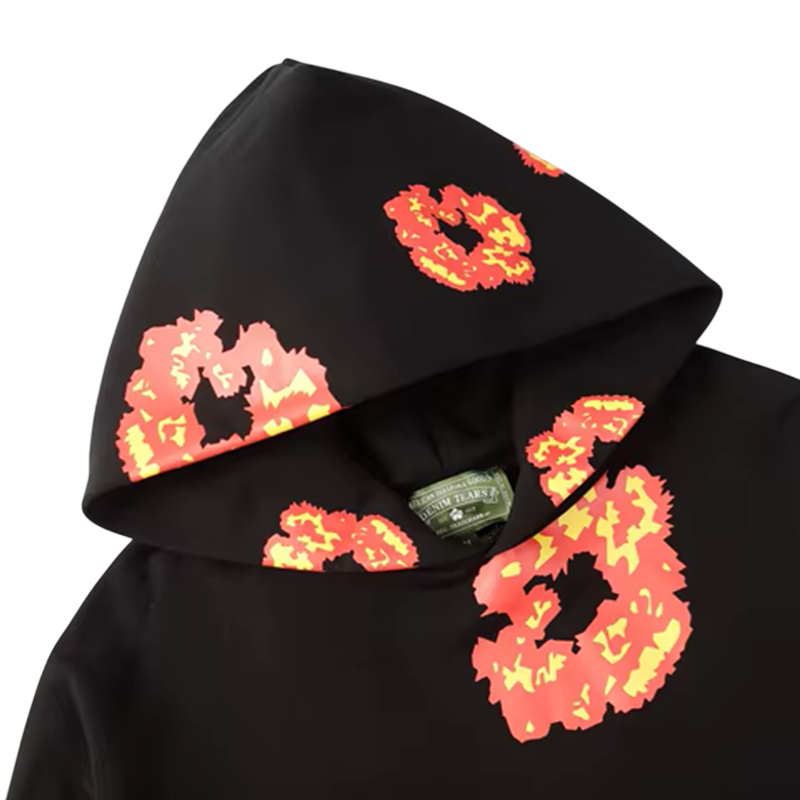 Moletom The Cotton Wreath Denim Tears x Offset Preto