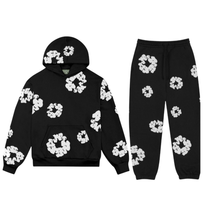 Conjunto Moletom The Cotton Wreath Denim Tears Preto