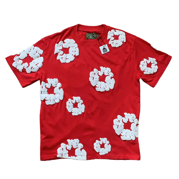 Camiseta Cotton Denim Tears Vermelha