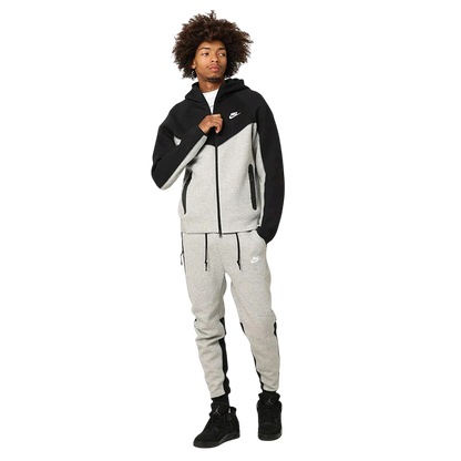 Conjunto Nike Tech Fleece Cinza/Preto