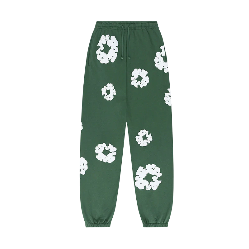 Calça Moletom The Cotton Wreath Denim Tears Verde