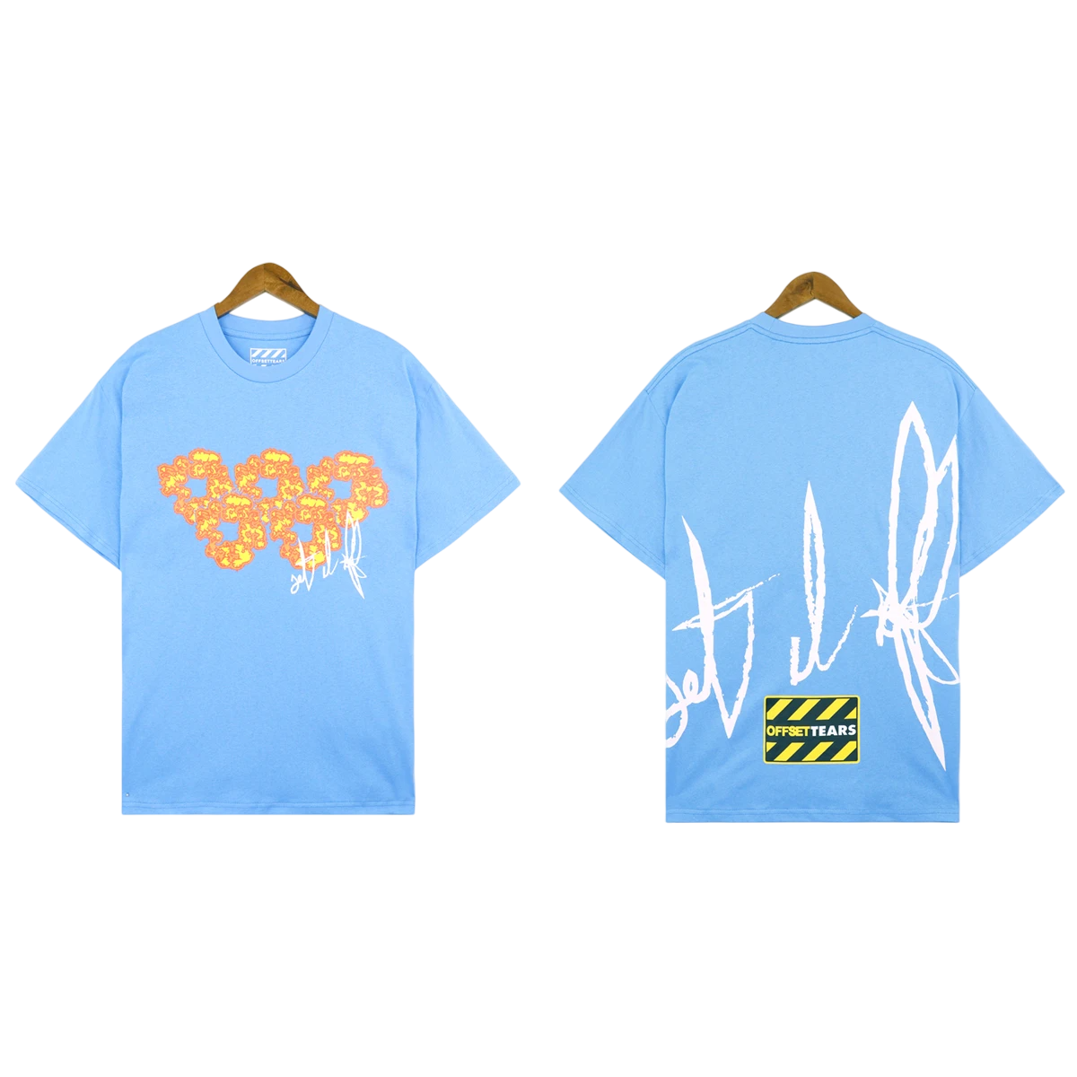 Camiseta Cotton Denim Tears x Offset It Off Azul