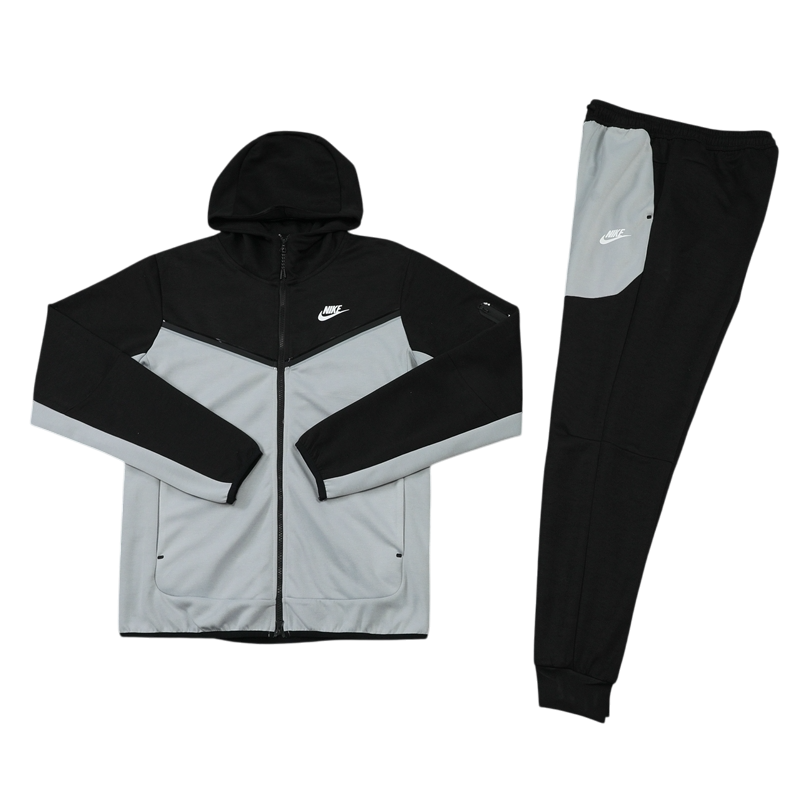 Conjunto Nike Tech Fleece Cinza/Preto