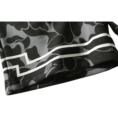 Bermuda Bape Bapesta Camuflada Cinza