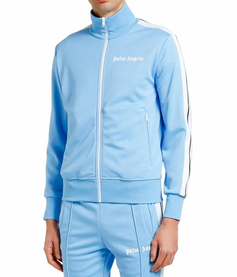 Conjunto Palm Angels Logo Tracksuit Azul Claro