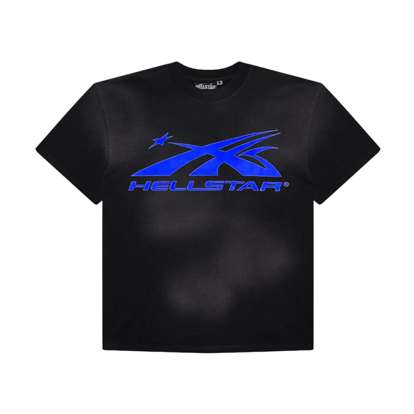 Camiseta Hellstar Sports Core Logo Gel Preta/Azul