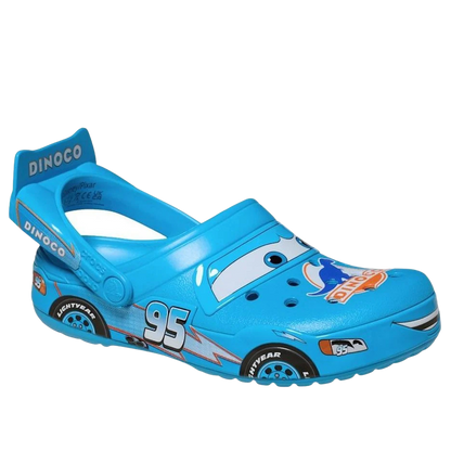 Sandália Crocs x Lightning McQueen Dinoco Blue