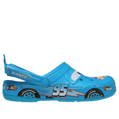 Sandália Crocs x Lightning McQueen Dinoco Blue