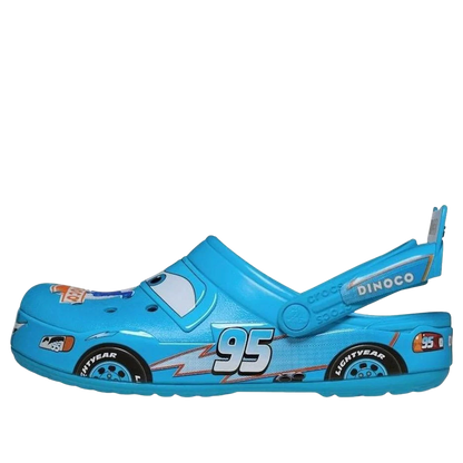 Sandália Crocs x Lightning McQueen Dinoco Blue