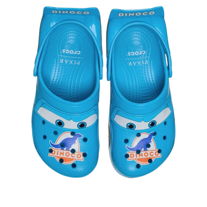 Sandália Crocs x Lightning McQueen Dinoco Blue