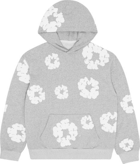 Conjunto Moletom The Cotton Wreath Denim Tears Cinza