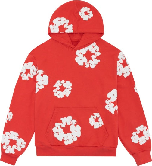 Conjunto Moletom The Cotton Wreath Denim Tears Vermelho