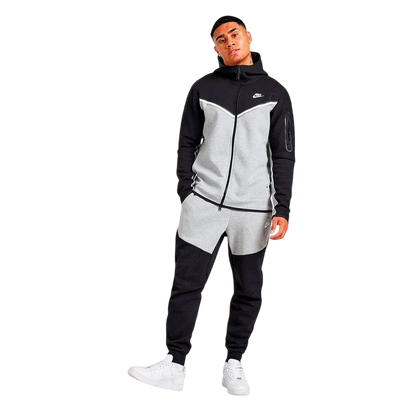 Conjunto Nike Tech Fleece Cinza/Preto