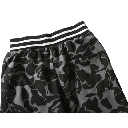 Bermuda Bape Bapesta Camuflada Cinza