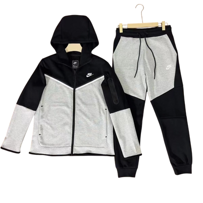Conjunto Nike Tech Fleece Cinza/Preto