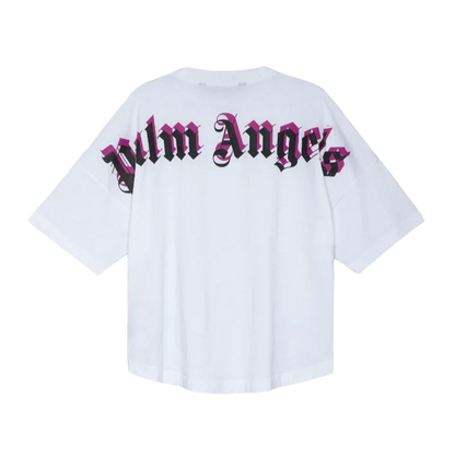 Camiseta Palm Angels Double Logo Branca