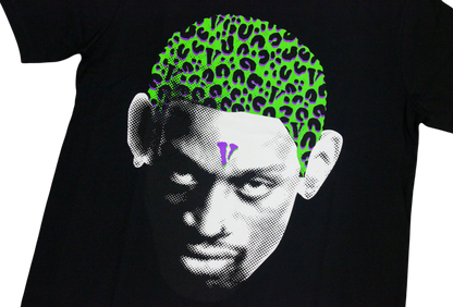 Camiseta Vlone x Rodman Cheetah Preta