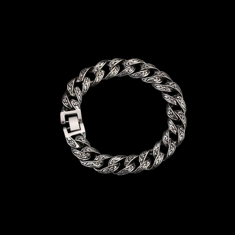 Pulseira Masculina Italiana Detalhada