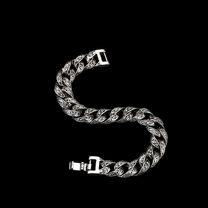 Pulseira Masculina Italiana Detalhada